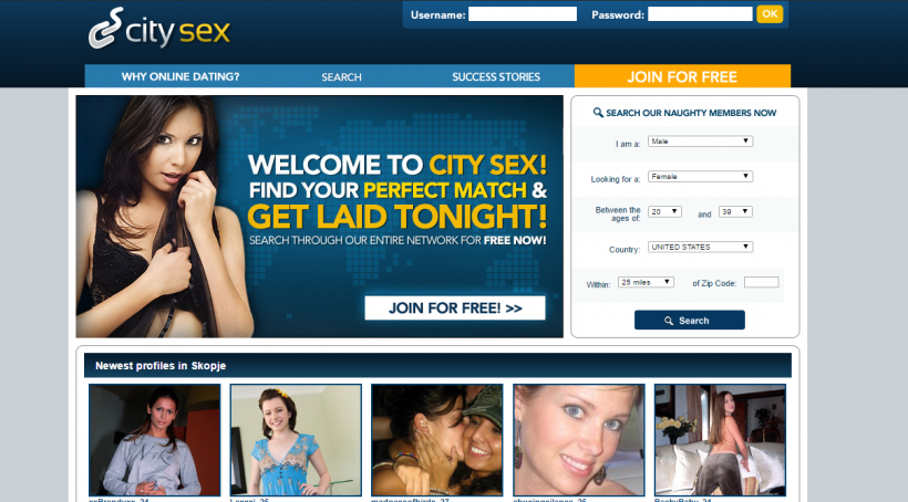 CitySex.com Screencap