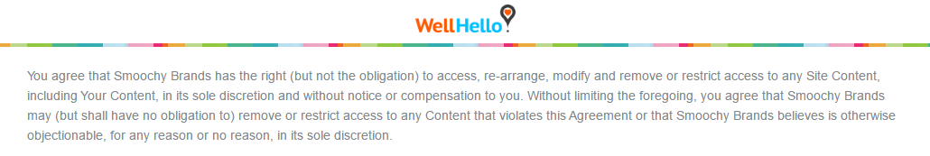 WellHello.com data modification