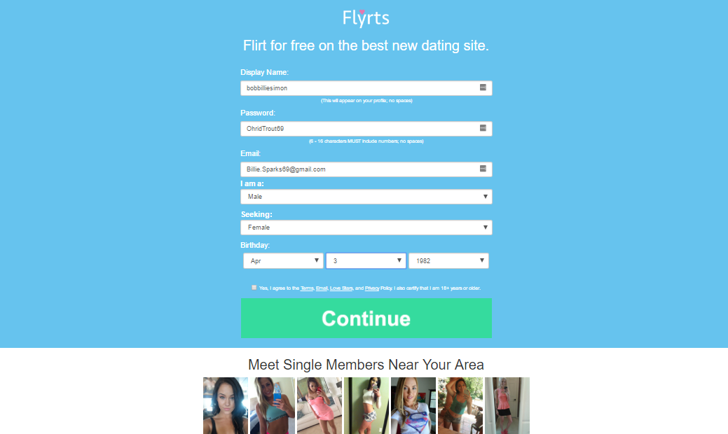 Flyrts,com screencap