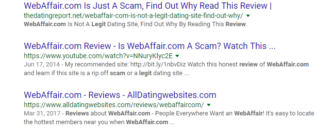 web affair reviews