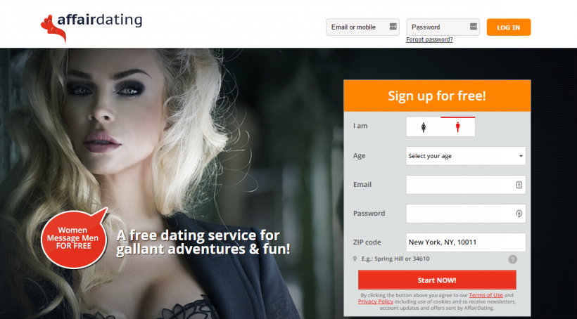 AffairDating.com screencap