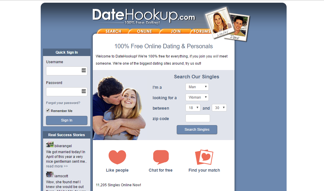 DateHookup.com screencap