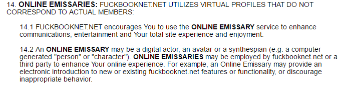 Fuckbook Net emissaries