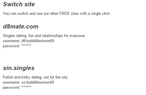 Saucy Dates switch site