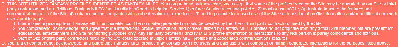 Milfder the purpose of fantasy milf profiles