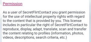 secret flirt contact permission