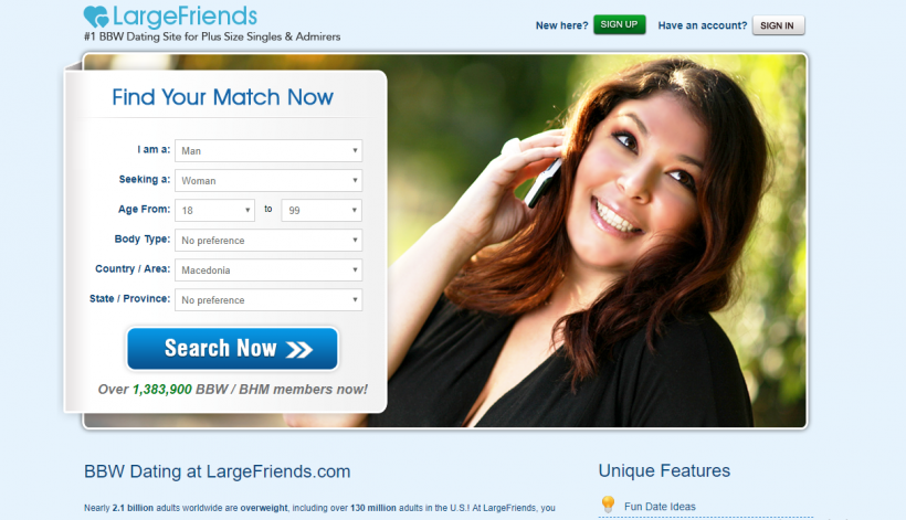 LargeFriends.com screencap