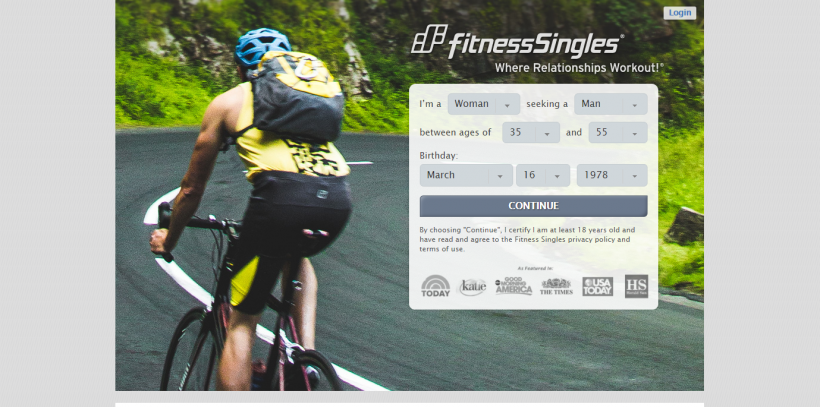 Fitness-singles.com screencap