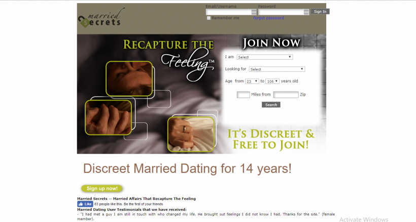 marriedsecrets.com screencap