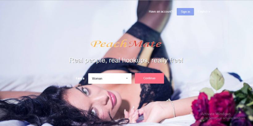 PeachMate.com screencap