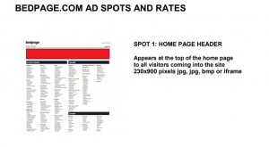 Bedpage rates