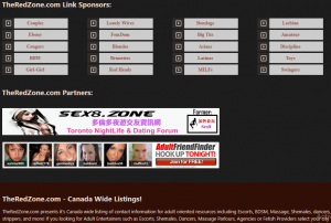 The Red Zone partners, sponsors, and wide listings