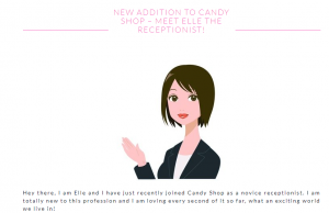 Candy Shop Escorts review avatar receptionist