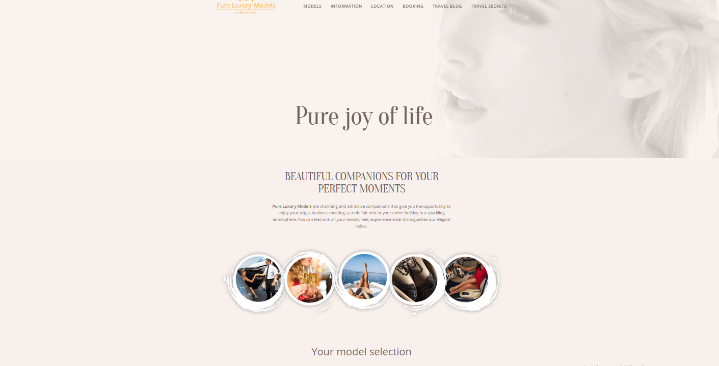 Pure-Luxury-Models.com screenshot