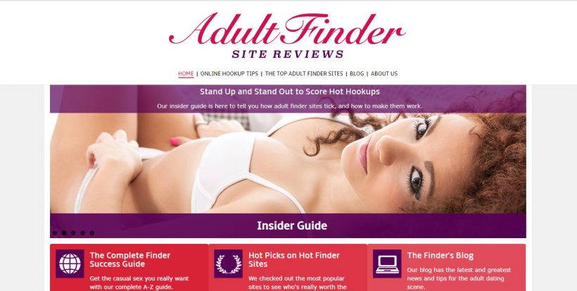 Finder Site Reviews home page